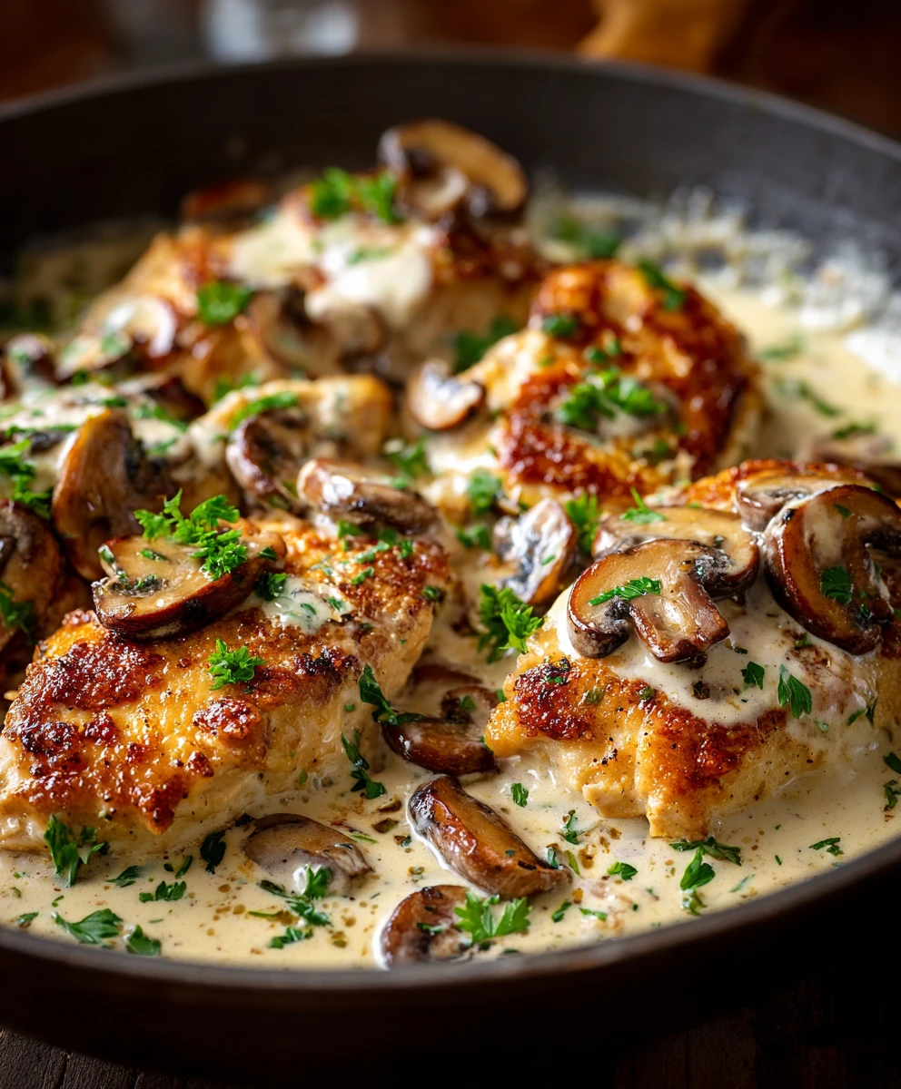 One-Pan Creamy Mushroom Chicken: Easy Weeknight Dinner Recipe