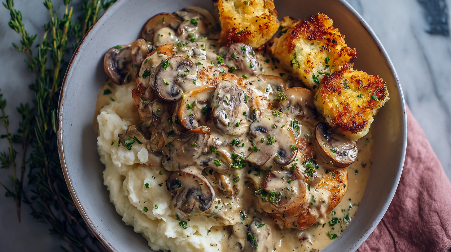 Restaurant-Quality Creamy Mushroom Chicken in 30 Minutes
